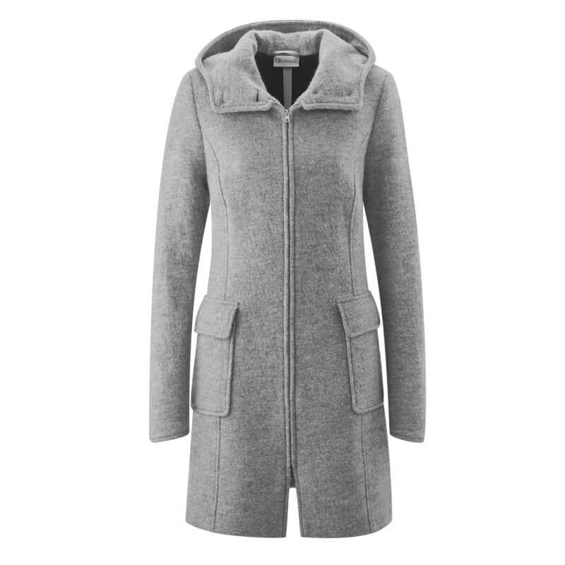 Shop Mamalila Mamalila Hooded Babywearing Coat Vienna - Light Grey at Babymaxi