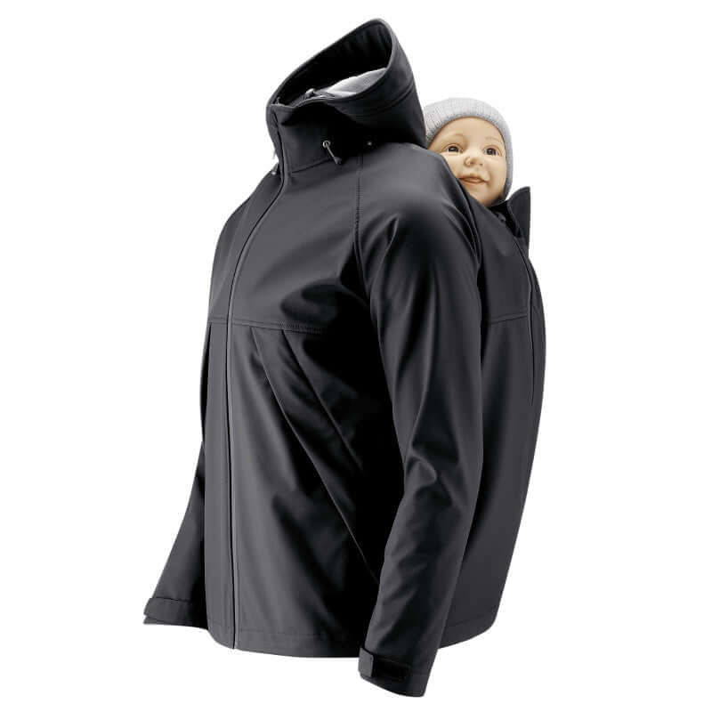 Shop Mamalila Mamalila Softshell Allrounder Jacket for men - Black at Babymaxi