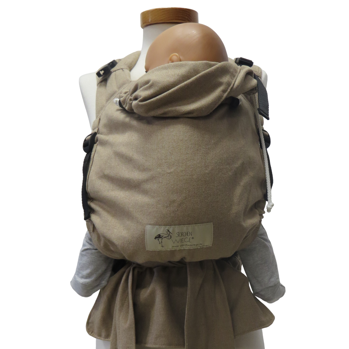 Storchenwiege Talemo Half-Buckle Baby Draagzak - Sand