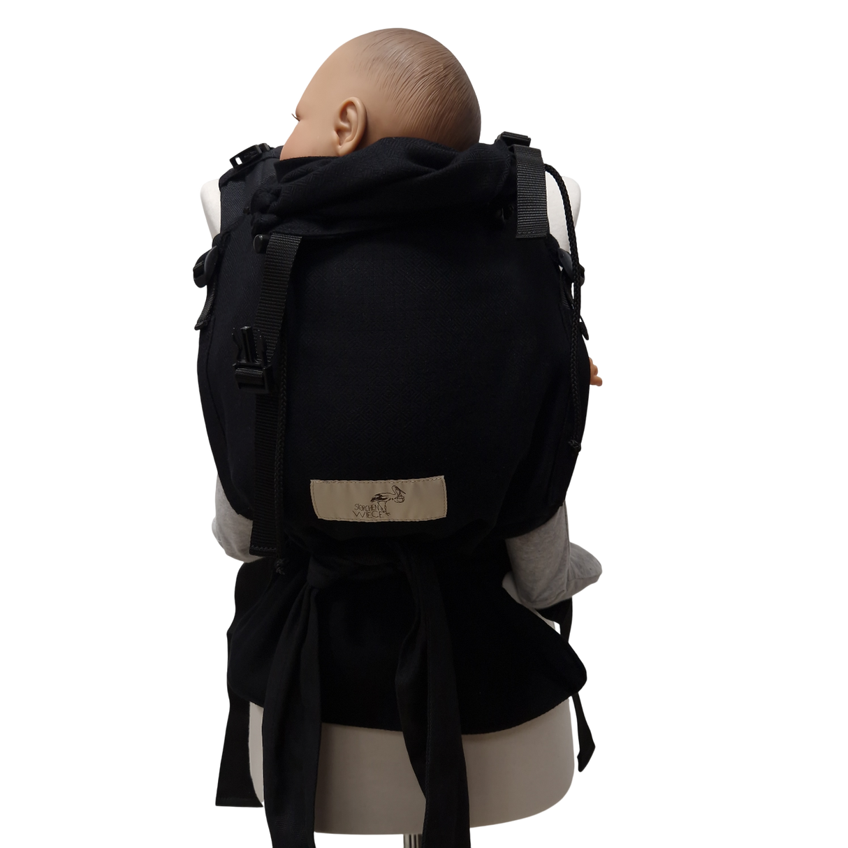 Storchenwiege Talemo Half-Buckle Baby Draagzak - Black