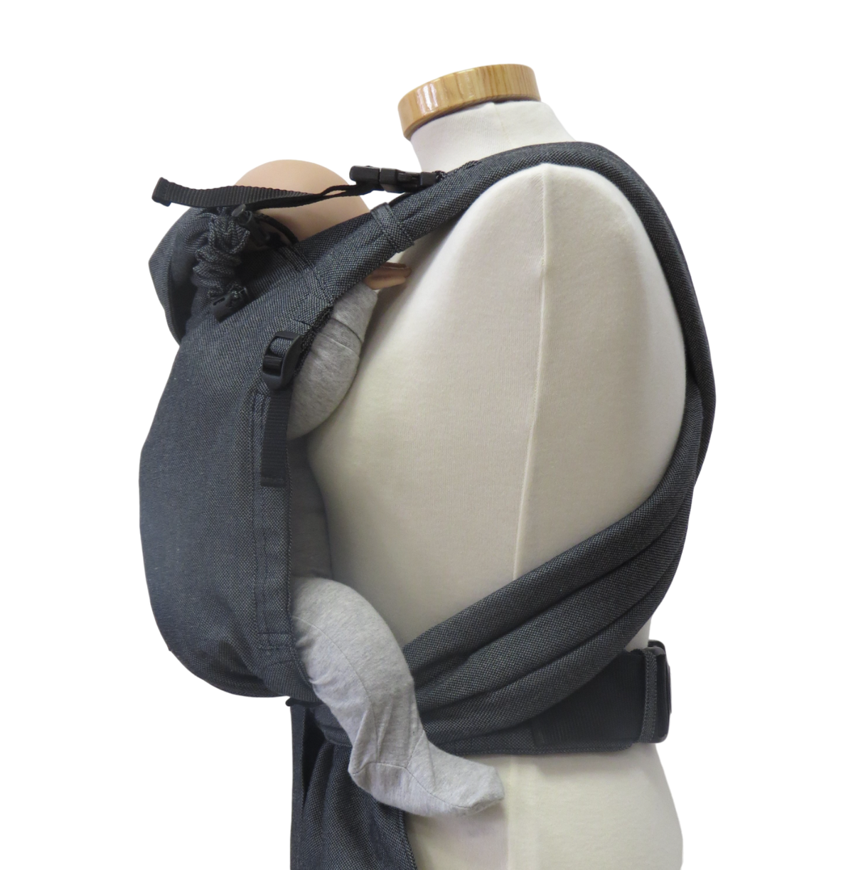 Storchenwiege Talemo Half-Buckle Baby Draagzak - Graphite