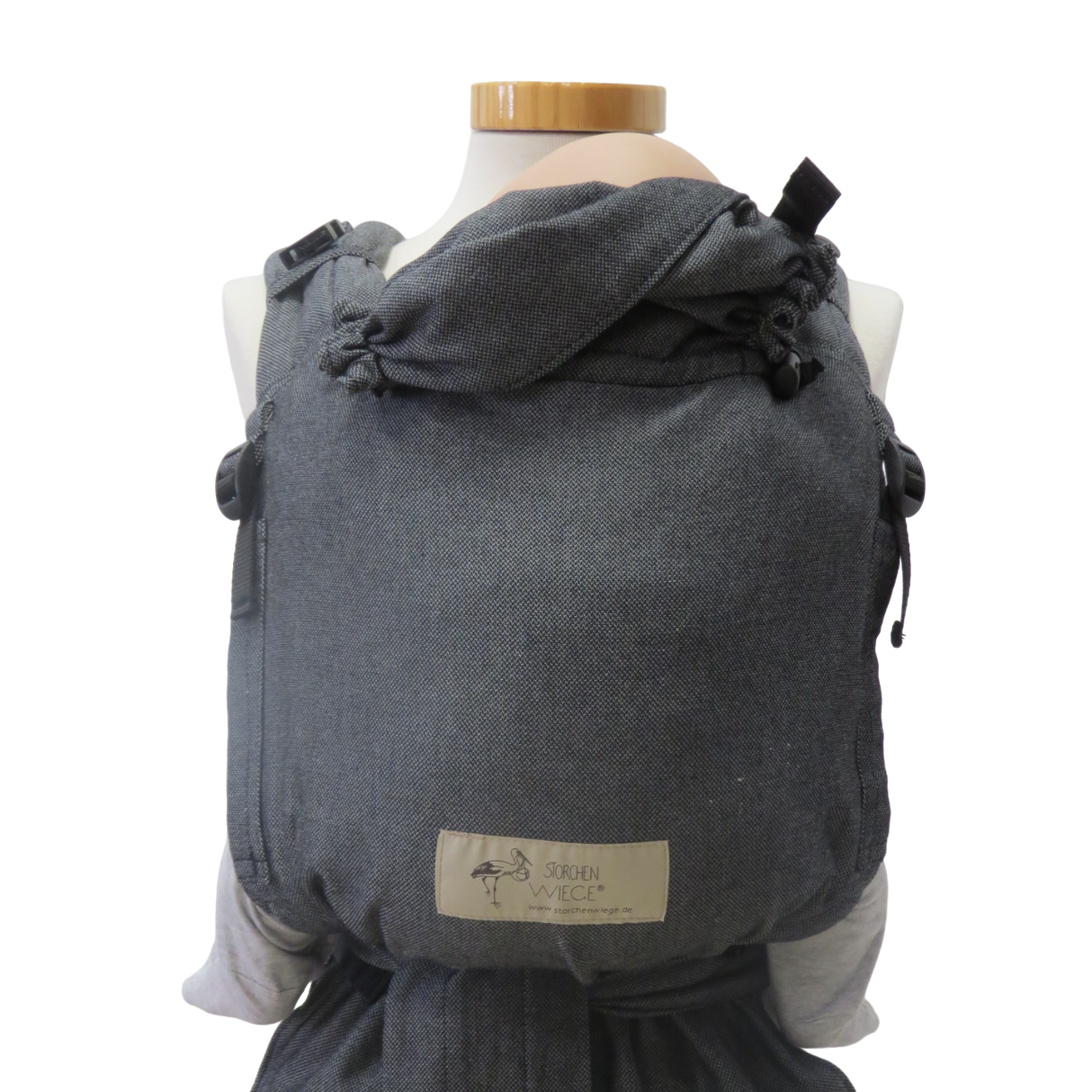 Storchenwiege Talemo Half-Buckle Baby Draagzak - Graphite