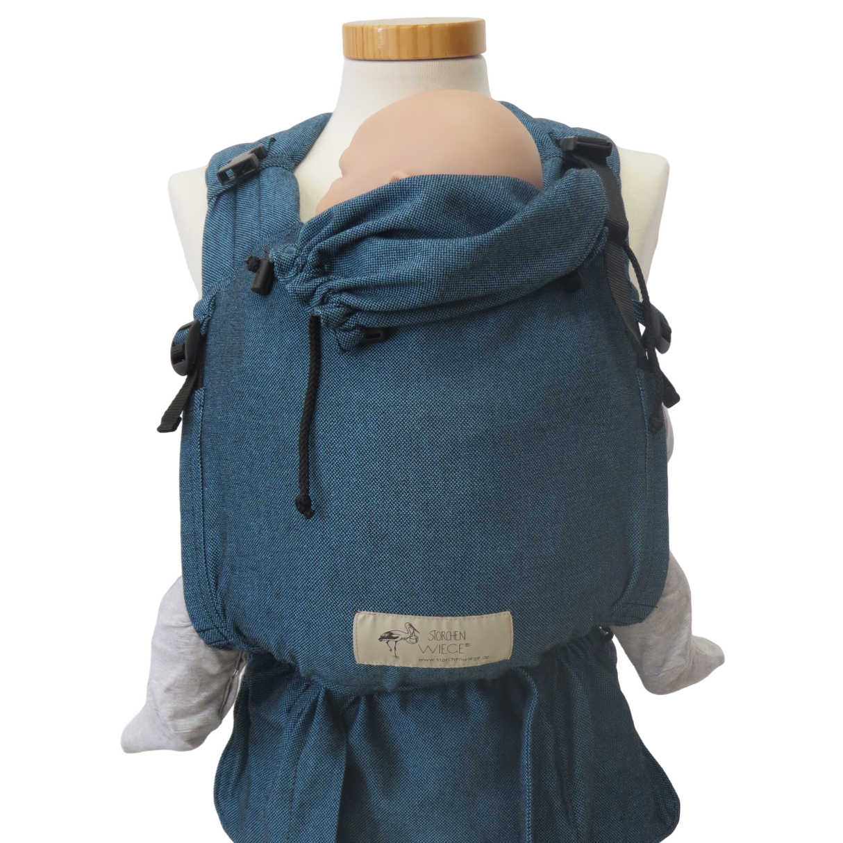 Storchenwiege Babydrager - Turquoise