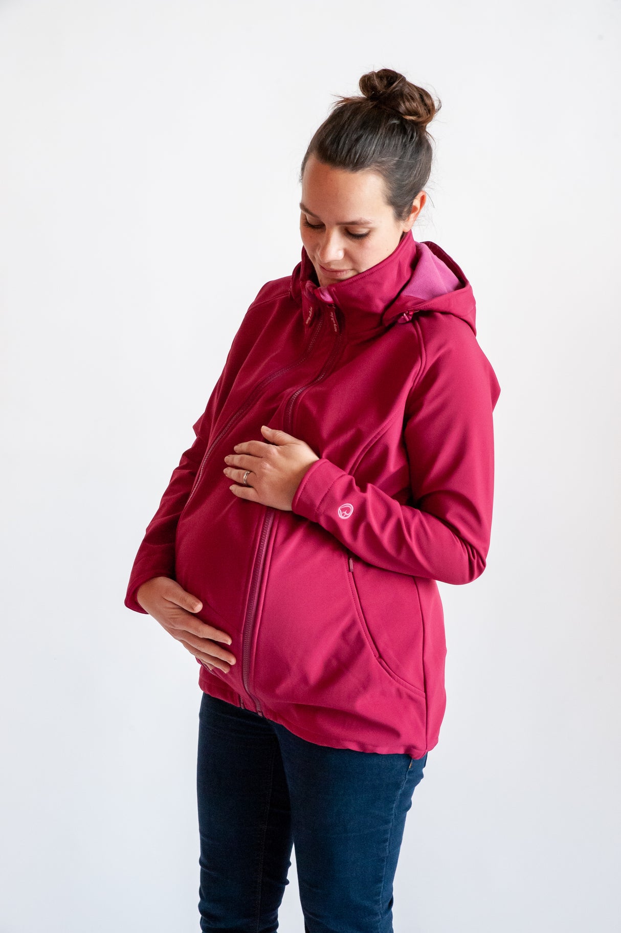 Mamalila Softshell Baby Draagjas Allrounder - Berry