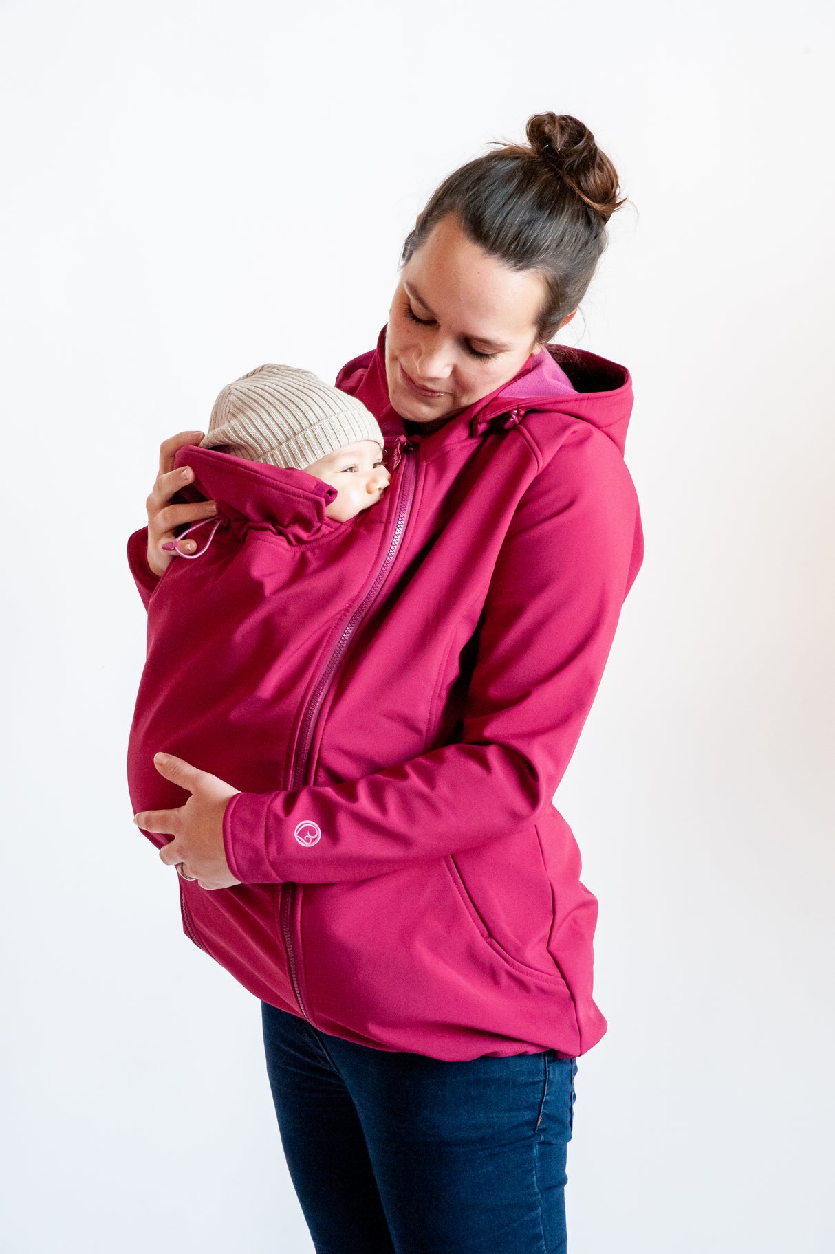 Mamalila Softshell Baby Draagjas Allrounder - Berry