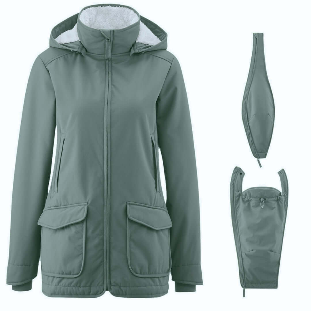 Shop Mamalila Mamalila Allweather Cosy Allrounder Softshell - Agave at Babymaxi
