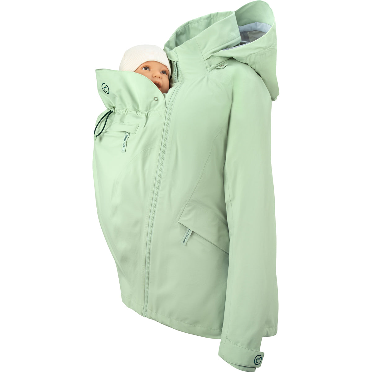 Mamalila Explorer Outdoor Baby Draagzak Jas - Mint