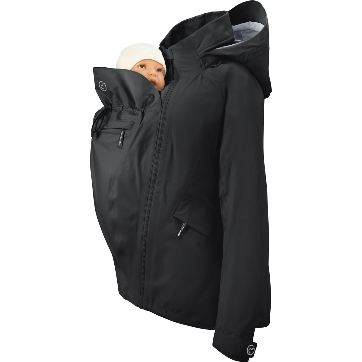 Mamalila Explorer Outdoor Baby Draagzak Jas - Black