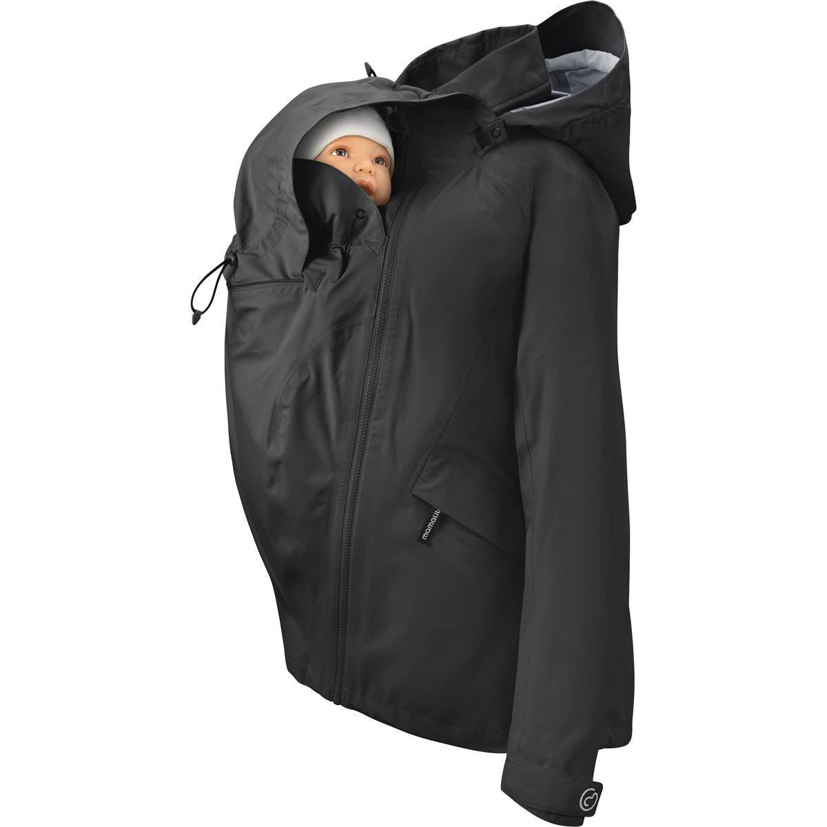Mamalila Explorer Outdoor Baby Draagzak Jas - Black