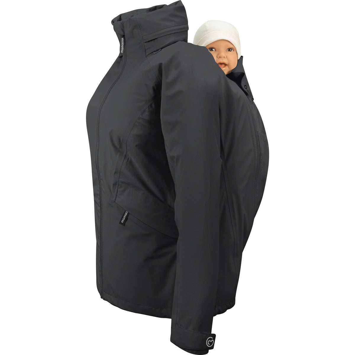 Mamalila Explorer Outdoor Baby Draagzak Jas - Black