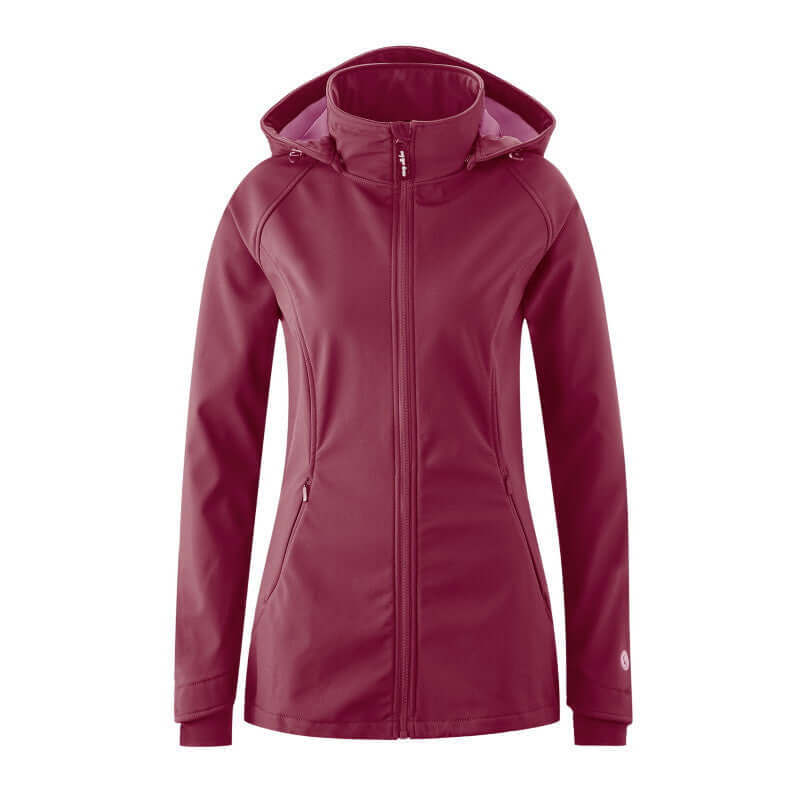 Shop Mamalila Mamalila Softshell Babywearing Jacket Allrounder - Berry at Babymaxi