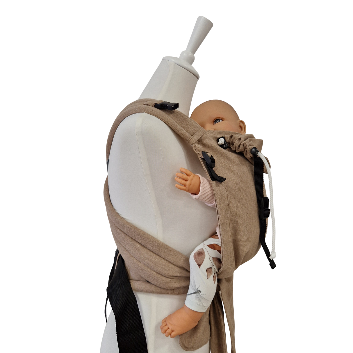 Storchenwiege Talemo Half-Buckle Baby Draagzak - Sand