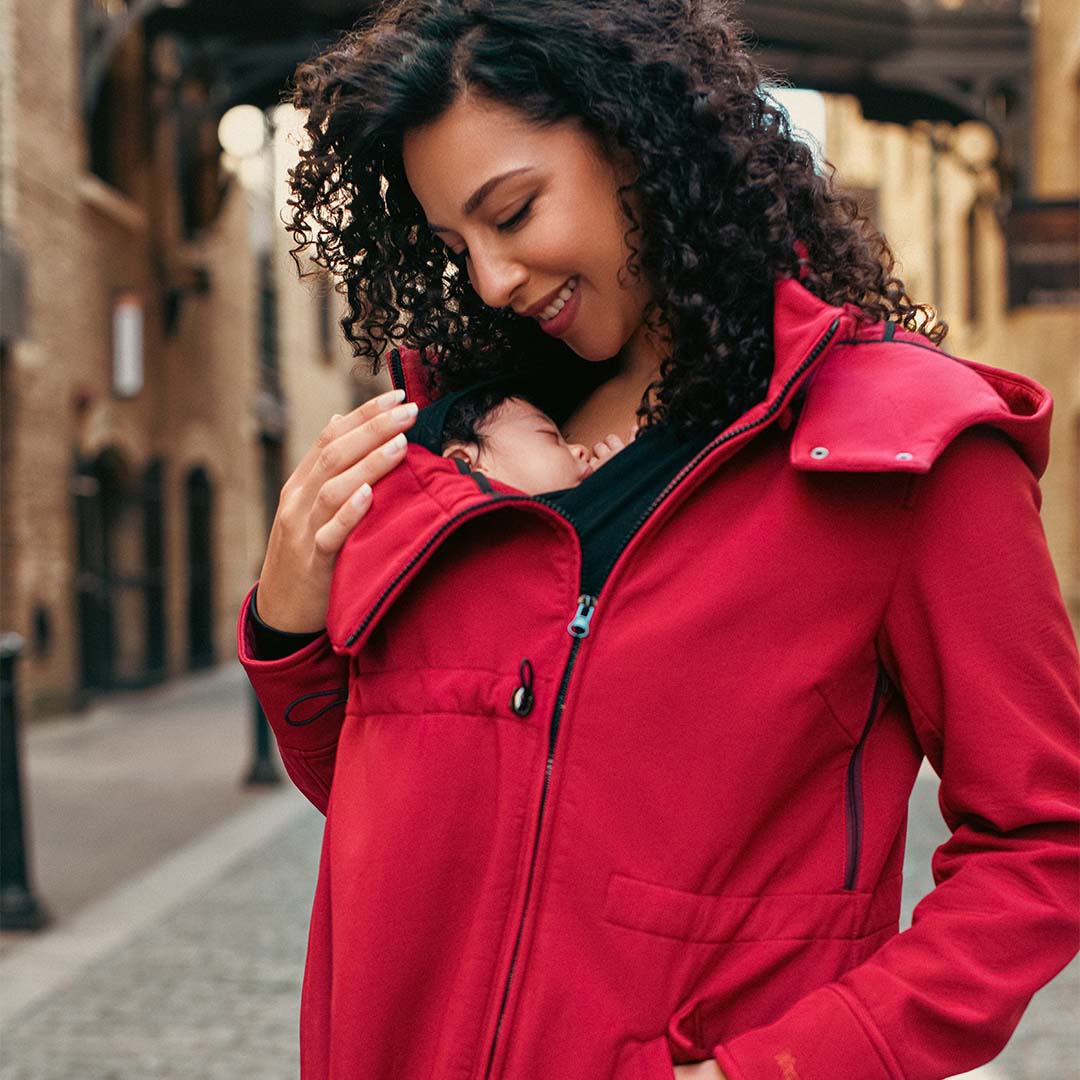 Wombat & Co. London Shell Baby Draagmantel - Cherry Red