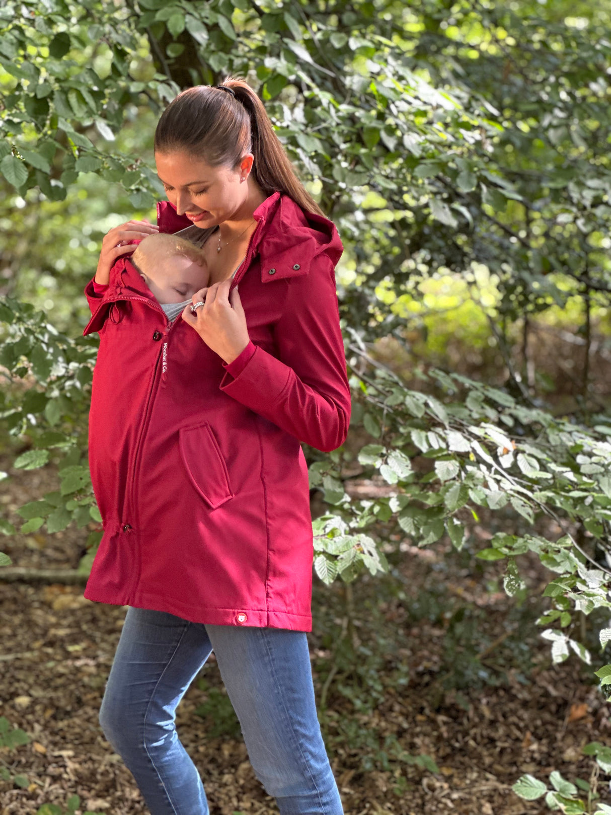 Wombat & Co. London Shell Baby Draagmantel - Cherry Red