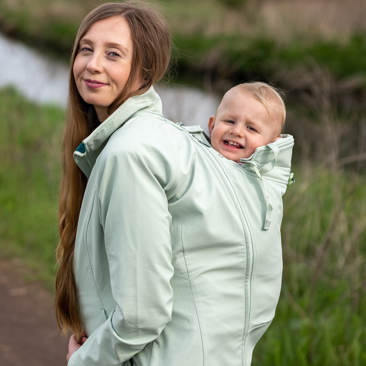 Mamalila Softshell Baby Draagjas Allrounder - Mint
