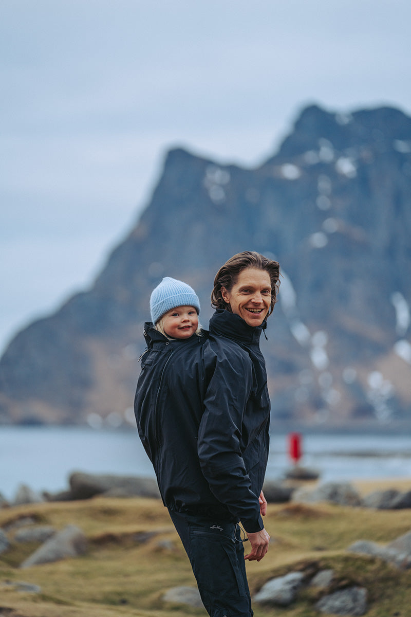 Mamalila Explorer Dad Waterdichte Baby Draagjas - Black