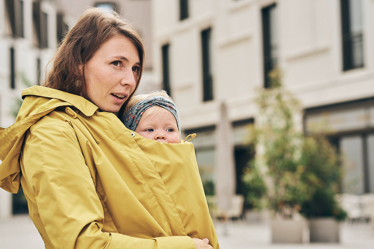 Mamalila Dublin Baby Draagmantel – Mustard