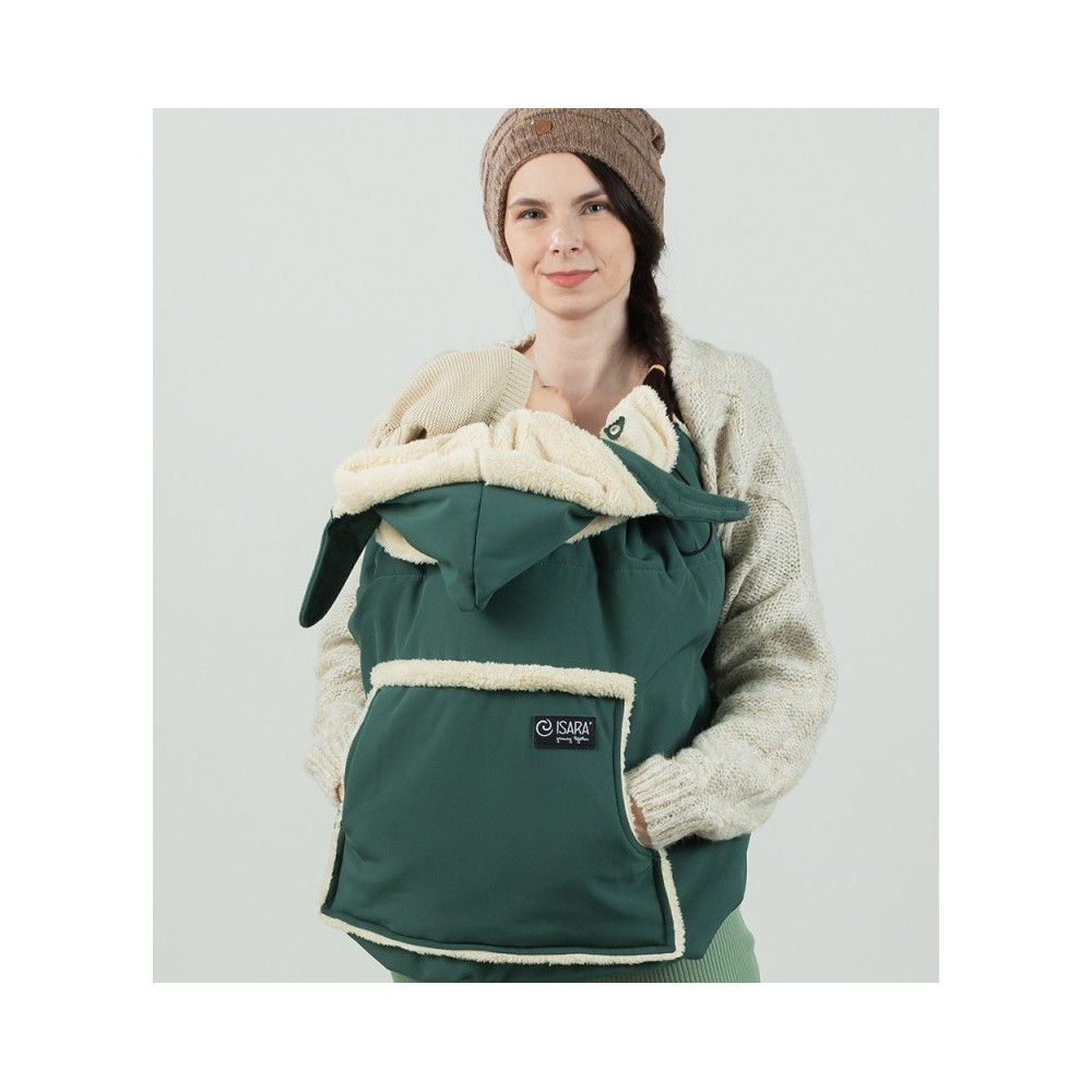Isara Winter Cover Green | cover voor draagzak