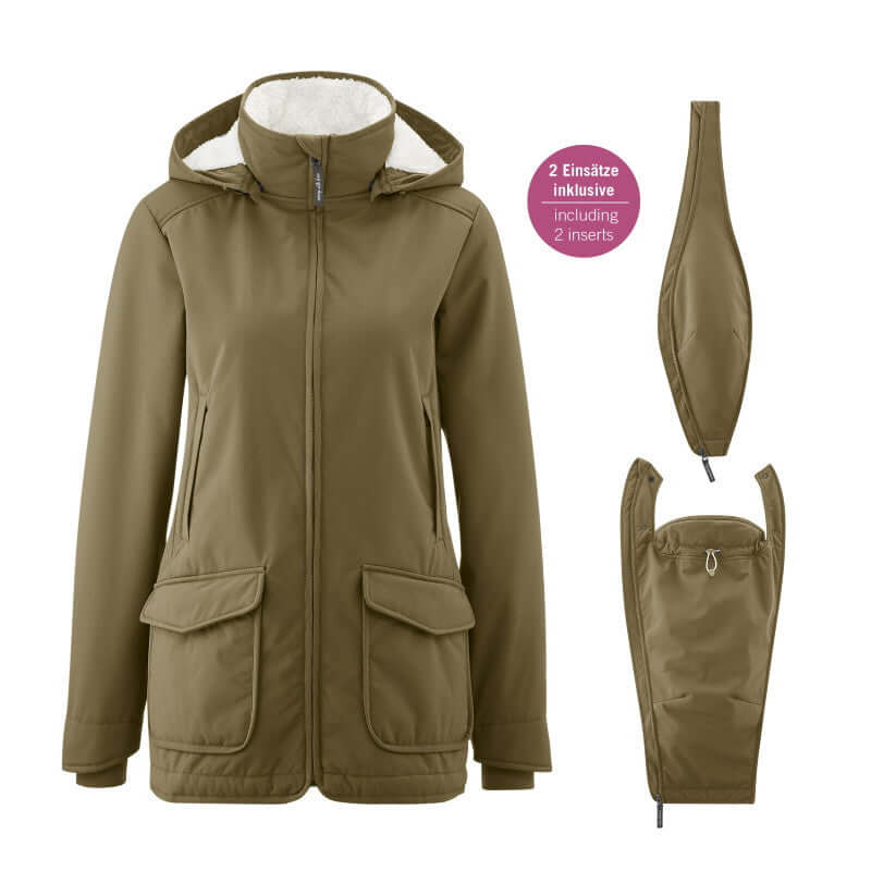 Shop Mamalila Mamalila Allweather Cosy Allrounder Softshell - Khaki at Babymaxi