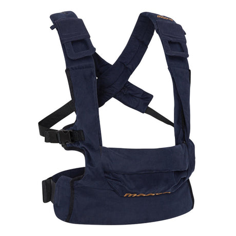 Shop Moova Moova bæresele, 100% Cotton - Blueberry Blue at Babymaxi