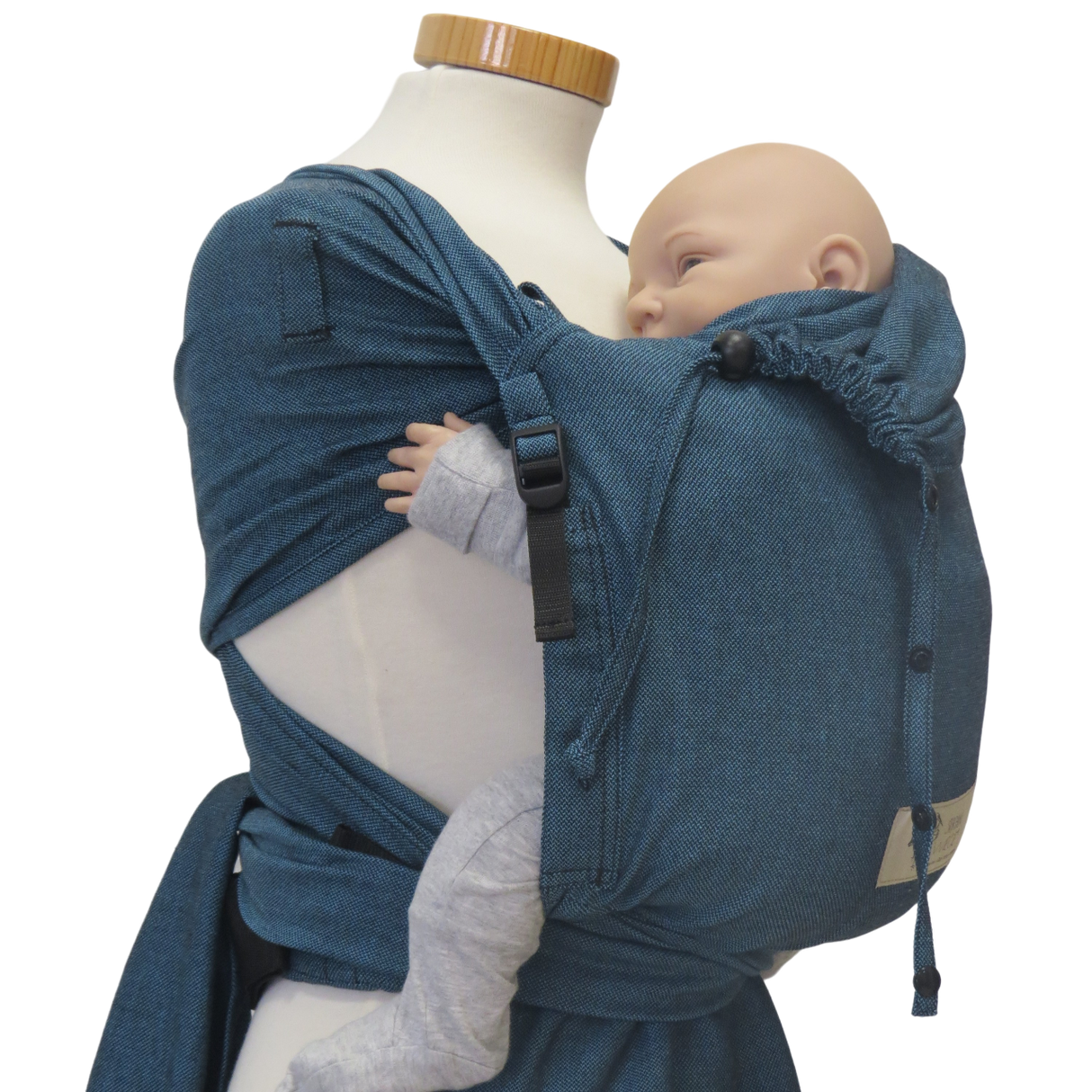 Storchenwiege Wrap Baby Draagzak - Turquoise