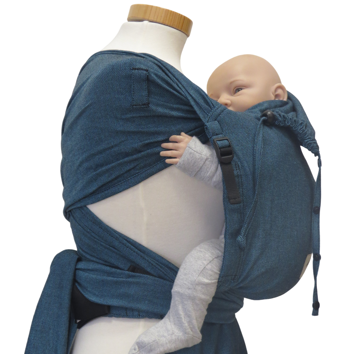 Storchenwiege Wrap Baby Draagzak - Turquoise