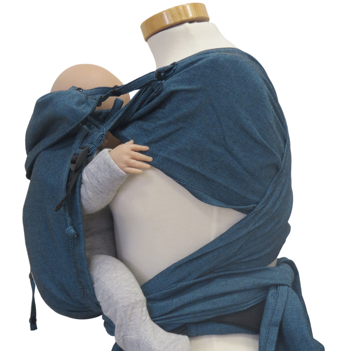 Storchenwiege Wrap Baby Draagzak - Turquoise