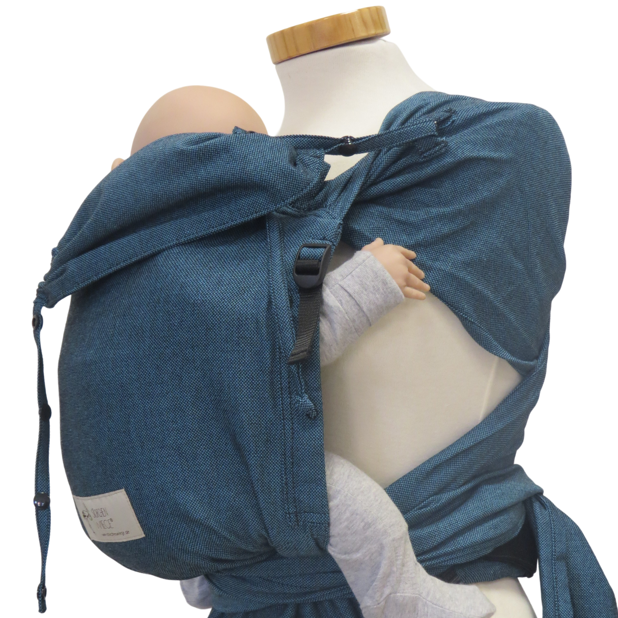 Storchenwiege Wrap Baby Draagzak - Turquoise