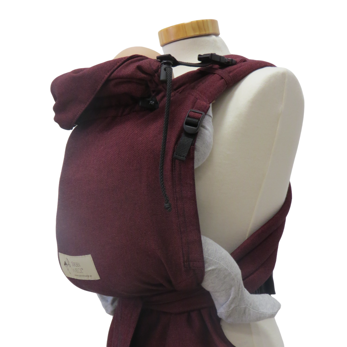 Storchenwiege Half-Buckle Babydrager - Bordeaux