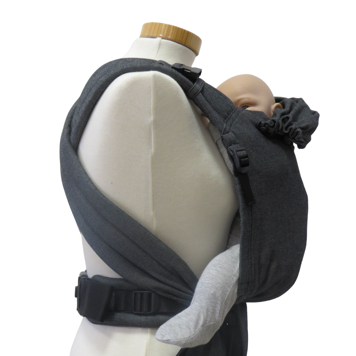 Storchenwiege Talemo Half-Buckle Baby Draagzak - Graphite