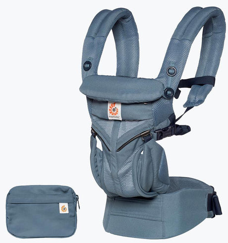 Shop Ergobaby Ergobaby Omni 360 Cool Air Mesh Carrier - Oxford Blue at Babymaxi