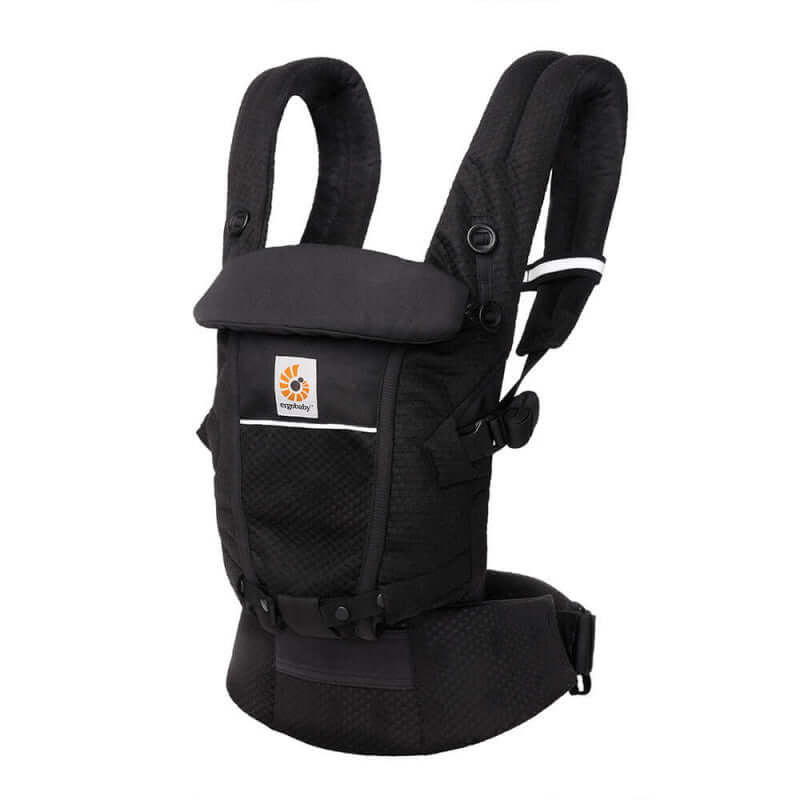 Ergobaby Adapt SoftFlex Mesh - Onyx Black baby carrier featuring breathable mesh design for comfort | Babymaxi