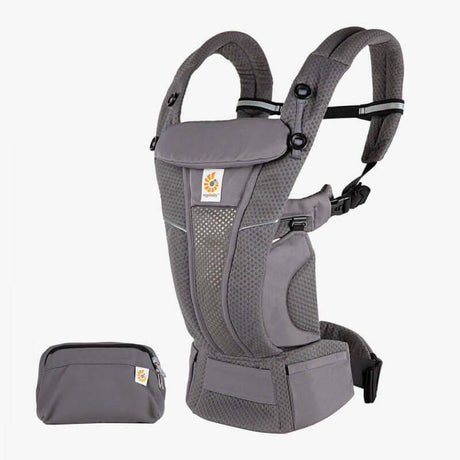 Ergobaby Omni Breeze - Graphite Grey baby carrier with breathable mesh fabric for comfort | Babymaxi
