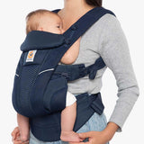 Ergobaby Omni Breeze - Midnight Blue ergonomic baby carrier with SoftFlex Mesh for maximum breathability | Babymaxi