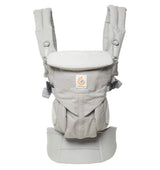 Ergobaby Omni Classic Cotton Carrier - Pearl Grey front view showing ergonomic design for comfort | Babymaxi