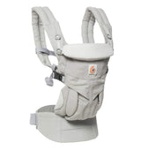 Ergobaby Omni Classic Cotton Carrier - Pearl Grey, versatile baby carrier in soft cotton, ergonomic design, supports newborn to toddler | Babymaxi