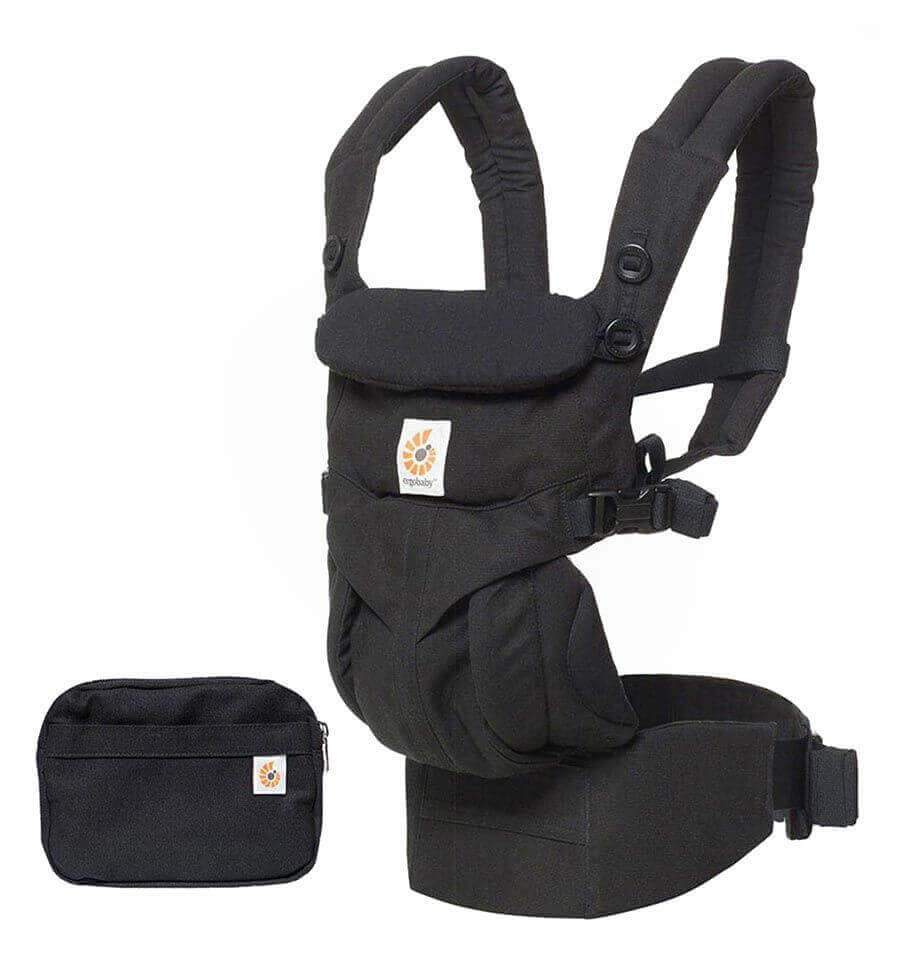 Baby draagzak: Ergobaby Omni Classic Cotton Carrier - Pure Black