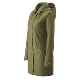 Mamalila Dublin Babywearing Coat – Khaki displayed in side view, practical and stylish for pregnancy and babywearing | Babymaxi