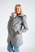 Mamalila Hooded Babydraagmantel Vienna - Light Grey