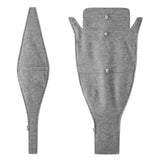 Mamalila Hooded Babywearing Coat Vienna - Light Grey fabric details showing versatile design | Babymaxi