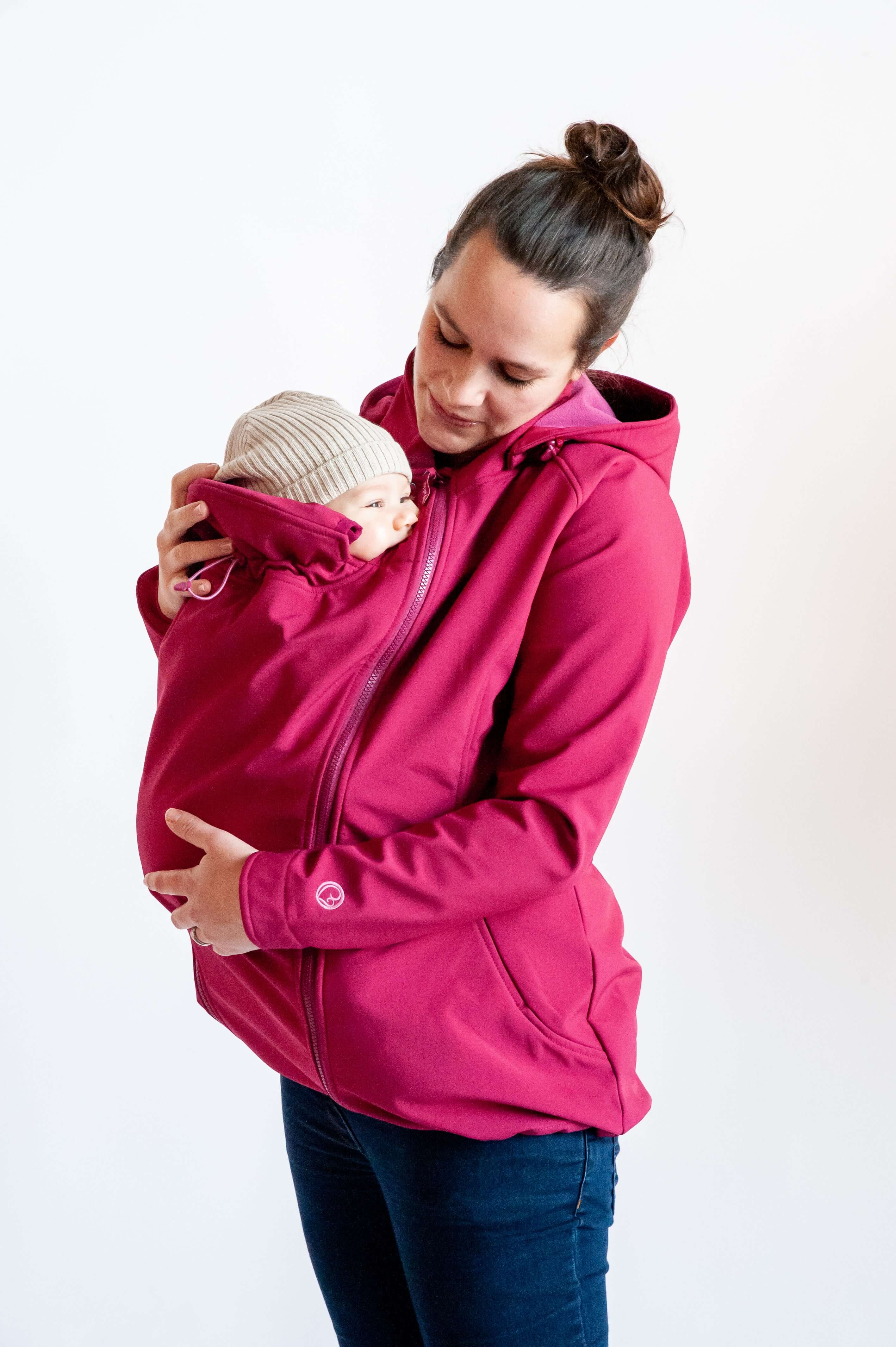 Baby draagjas: Mamalila Softshell Allrounder - Berry | Babymaxi