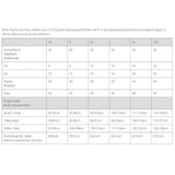 Size guide for Mamalila Softshell Babywearing Jacket Allrounder - Berry with body measurements for optimal fit | Babymaxi