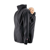 Mamalila Softshell Babywearing Jacket Allrounder - Black, versatile and stylish baby carrier jacket | Babymaxi