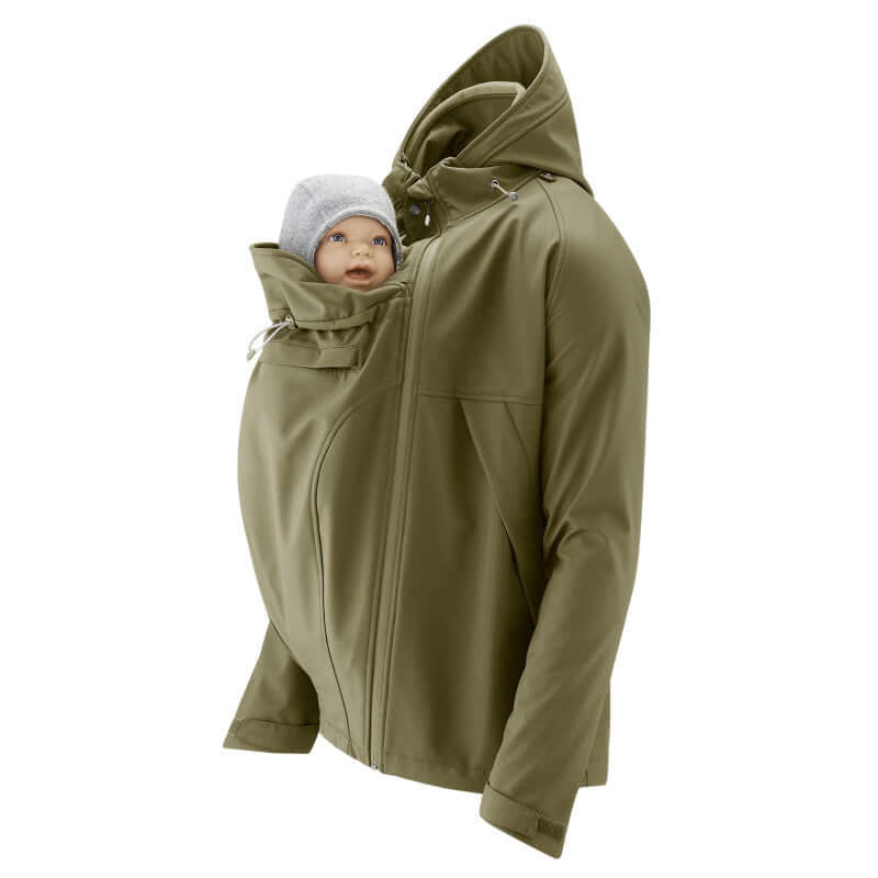 Shop Mamalila Mamalila Softshell Allrounder Jacket for men - Khaki at Babymaxi