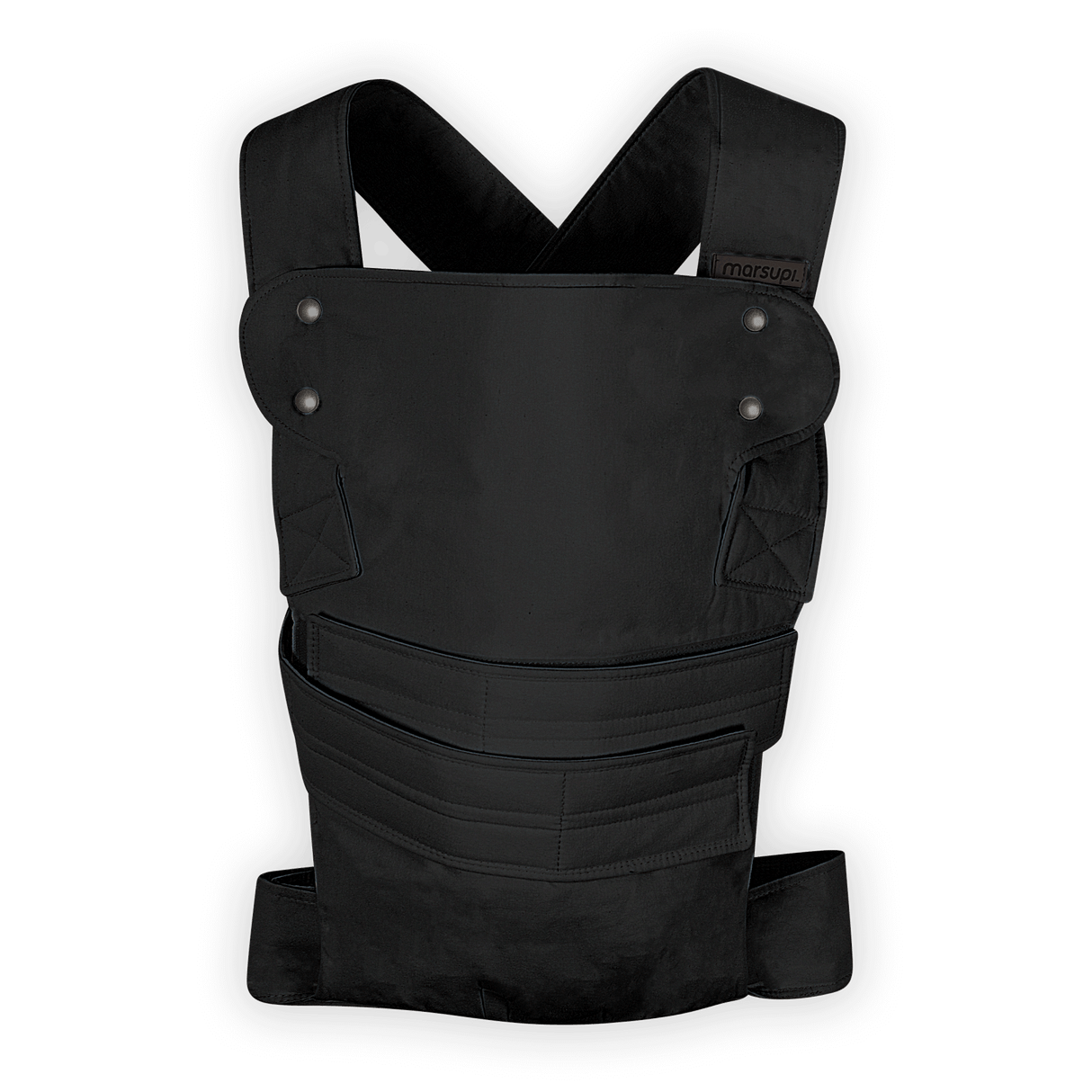 Marsupi Classic - Black baby carrier with ergonomic design and unique Velcro system | Babymaxi