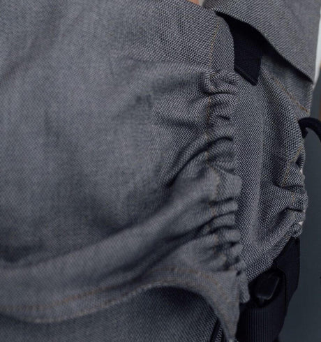 Neko Switch Baby Carrier - Bold, 2 extra hoods detailed view showing soft jacquard fabric and adjustable design | Babymaxi