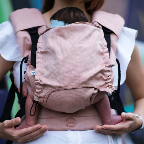 Neko Switch Baby Carrier - Sephia carrier with baby, ergonomic design for comfort and support, adjustable for growth | Babymaxi