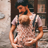 Neko Switch Toddler - Mocha carrier with baby, ergonomic design for comfort and support | Babymaxi