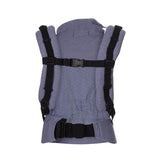 Quokkababy E-Carrier - Blue Vibes back view with ergonomic design and adjustable straps | Babymaxi