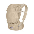 Quokkababy E-Carrier - Taupe Leaves ergonomic baby carrier made from organic cotton | Babymaxi